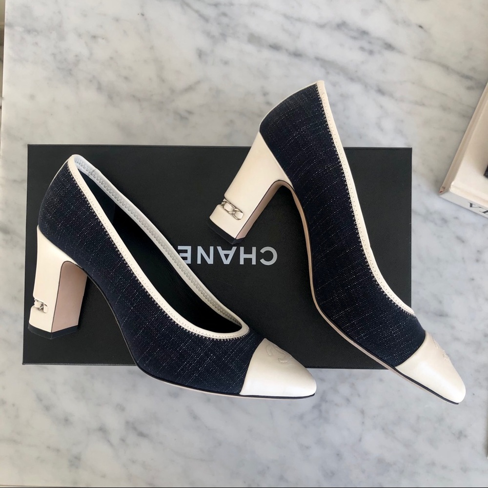 🖤Denin & Chain Chanel Pumps🖤price is firm